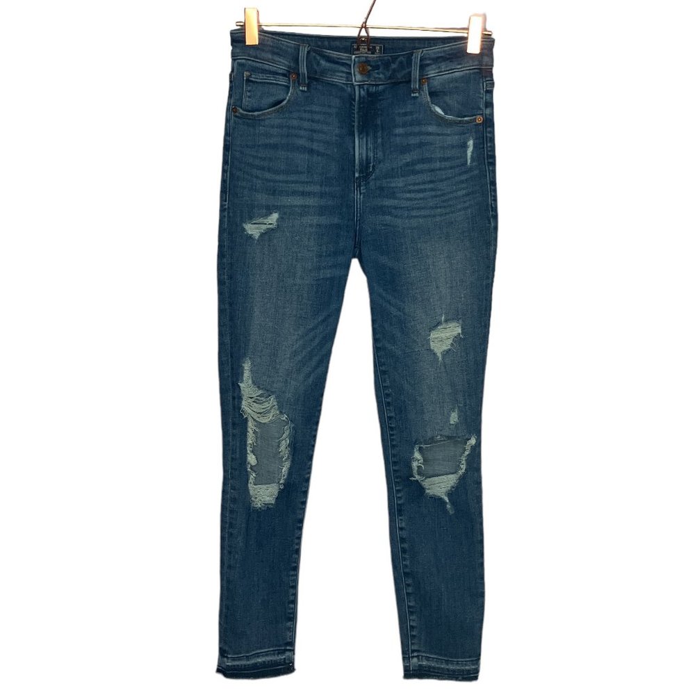 Abercrombie & Fitch 6 Regular 28 Simone High Rise‎ Ankle Distressed Skinny Jeans